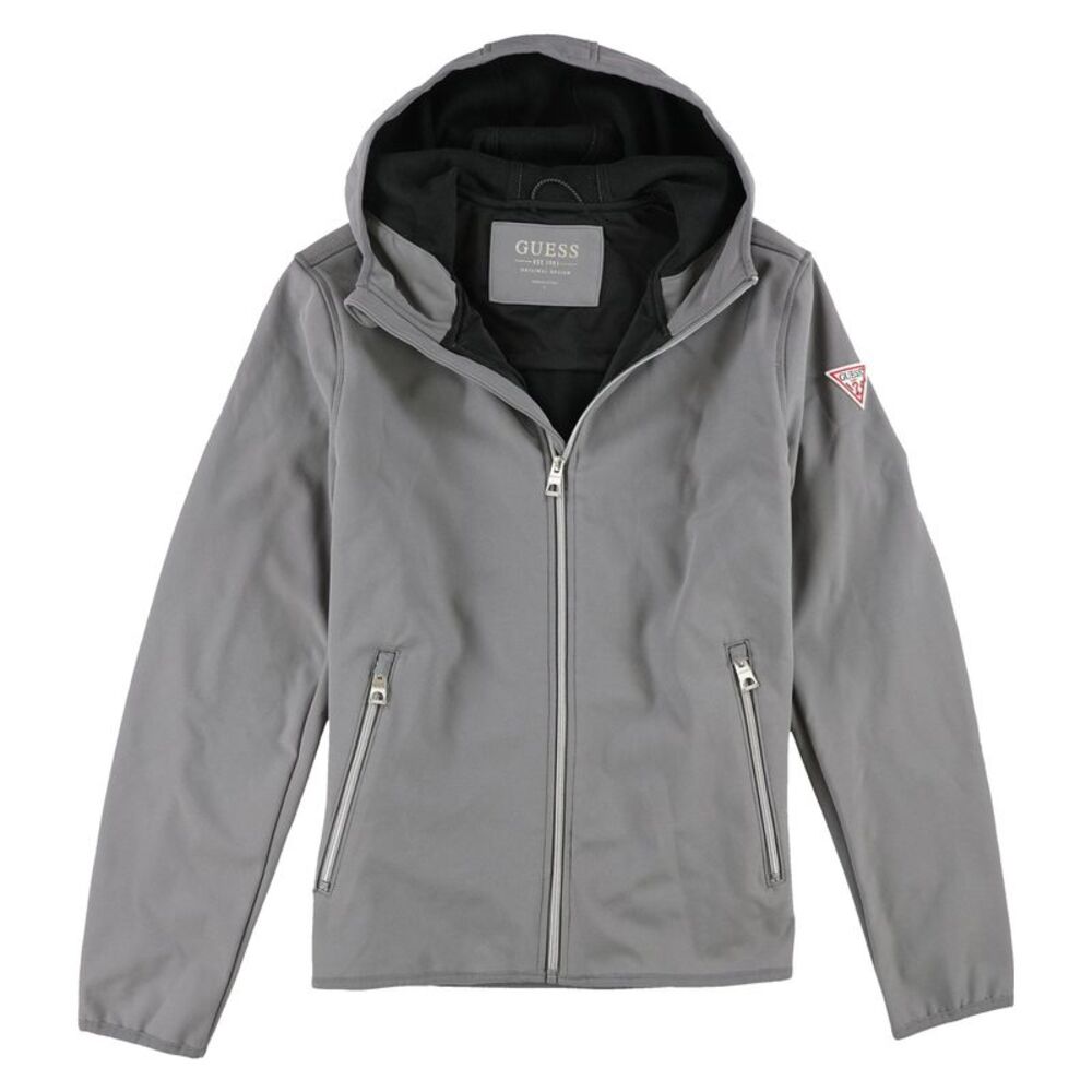 GUESS Mens Hooded Soft Shell Coat, NWT